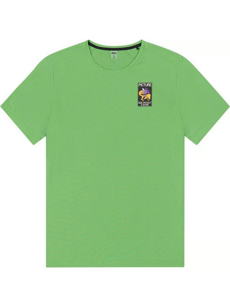 T-shirt κοντομάνικο ανδρικό Travis Tech Tee Picture Πράσινο Ανοιχτό