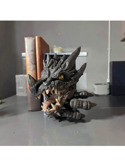 Φιγούρα Book Nook Collection Dragon Digital Sculpture 3D εκτυπωμένη