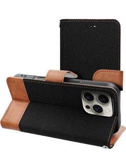 Θήκη κινητού Forcell Jeans Book for iPhone 17 Air Black