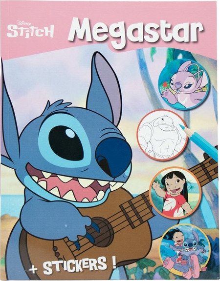 Βιβλίο Ζωγραφικής Disney MegaColor Α4 με 128 Σελίδες Χρωματισμού-Αυτοκόλλητα 5 Σχέδια-1τεμ (4658132)