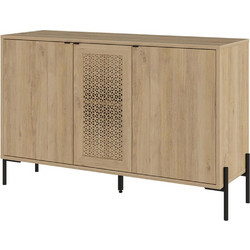Μπουφές Naive 0249797 126x40x80cm Oak Μοριοσανίδα, Μέταλλο