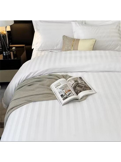 Μαξιλαροθήκη SATURN Oxford 54X75+5 100% Βαμβάκι 240TC Σατέν Με Ρίγα 2cm Ξενοδοχειακή Ideato - SATURN-4