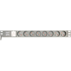 Gembird Power Distribution Unit (PDU) 8 Ac outlet(s) 1U Black - (EG-PDU-014-FC14)