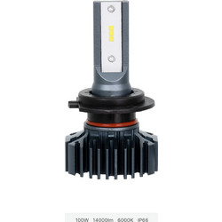 GloboStar(R) 85631 H7 S1 Line KIT Βασικού Φωτισμού Αυτοκινήτου & Φορτηγού 3nd Generation Can-Bus Series LED CREE CXB 100W 14000lm DC 9-32V Αδιάβροχο IP66 Ψυχρό Λευκό 6000K