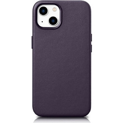 iCarer Leather MagSafe Θήκη Dark Purple (iPhone 14 Plus)