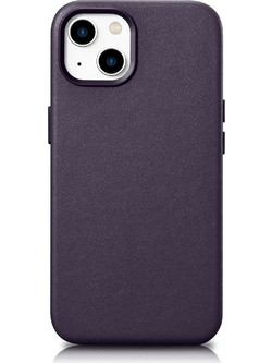 iCarer Leather MagSafe Θήκη Dark Purple (iPhone 14 Plus)