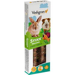 Vadigran Stixx Rabbit & Guinea Pig with Veggies 2x60gr