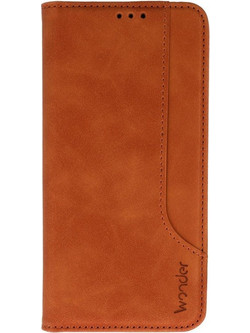 Wonder Xiaomi Redmi Note 10 Pro NFC Prime Elegant Θήκη Βιβλίο - Brown