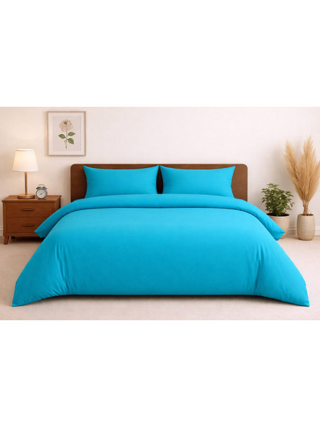 Σετ Κουβερλί Υπέρδιπλο 220x240 Cosmin Glossier Turquoise