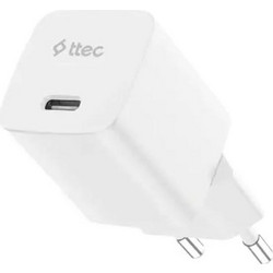 Ttec 2SCG45S Φορτιστής χωρίς Καλώδιο με Θύρα USB-C 45W Quick Charge 3.0 & Power Delivery White