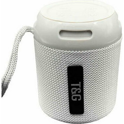 T&G TG-129 Mini Ηχείο Bluetooth 5W με Ραδιόφωνο Λευκό