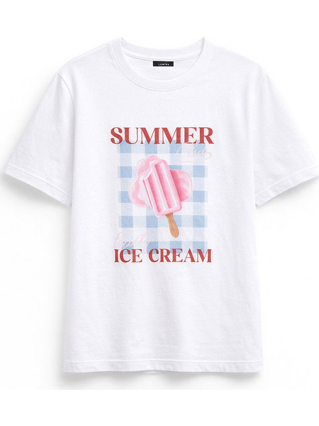 T-shirt Summer Club Lumina Ροζ