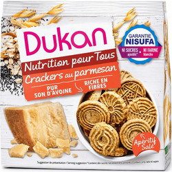 Dukan Oat Crackers with Parmesan 100g
