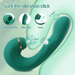 Ophelia's Dream Toys- G-Spot & Suction Vibrator- 10GS-032