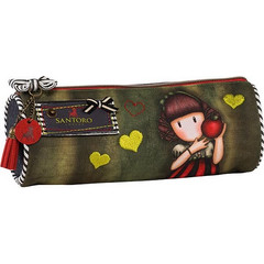 Santoro Gorjuss Dear Apple Κασετίνα Βαρελάκι Χακί 177322