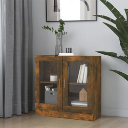 vidaXL Βιτρίνα Καπνιστή Δρυς 82,5x30,5x80cm από Επεξεργασμένο Ξύλο 1 τεμ