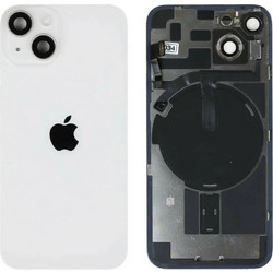 Γνήσιο Πίσω Γυαλί με NFC Flex/Flash & Camera lens για iPhone 14 - White