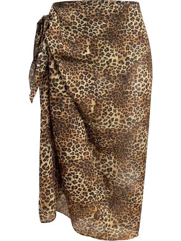 THAITI SILK LEOPARD 19 PRINT PAREO WOMEN MC2 SAINT BARTH