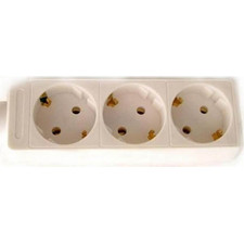 Πολύπριζο Jager P3 (J_P3-KY-G103) - 3x Schuko - Καλώδιο 1.5m - Λευκό P3D