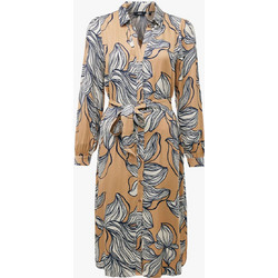 Mexx Midi Καθημερινό Φόρεμα Floral Σεμιζιέ Μεταξωτό Ταμπά MF006300461W-300007