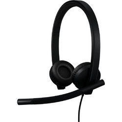 Logitech Headset H570e Stereo MS USB-A / Black - (981-001430)