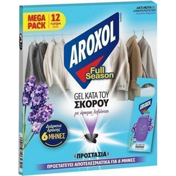 Aroxol Full Season Σκοροκτόνο Gel Λεβάντα 12τμχ