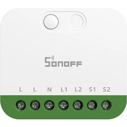 SONOFF smart διακόπτης MINI DUO, 2 κανάλια, WiFi, συμβατός με Matter, 16A, λευκός MINI-2GS