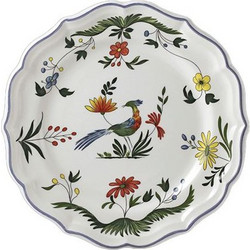 Πιάτα Γλυκού Σετ 4 Τεμαχίων Oiseaux de Paradis Faience Gien (23.2 cm)