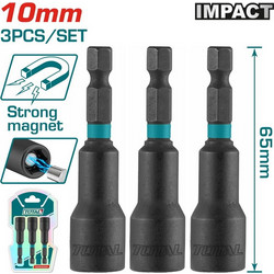 Μαγνητικό Καρυδάκι 10mm 3 Τεμάχια TOTAL TAC271031