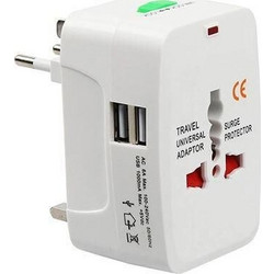Onice M86 Universal Travel Adapter 1500W - Διεθνής Αντάπτορας Ταξιδιού με Προστασία Υπέρτασης