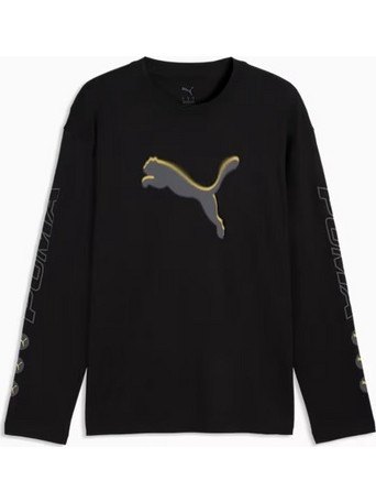 PUMA Sport Relaxed Street Μπλούζα Μακρυμάνικη Μαύρη