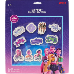 Kpop Demon Hunters Stationery erasers set 12 Τεμ