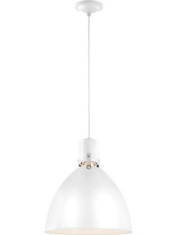 Feiss Brynne Κρεμαστό Φωτιστικό Οροφής Flat White / Chrome E1-FE-BRYNNE-P-FWH