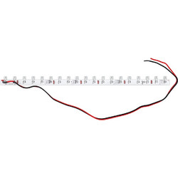 Γραμμική LED Πλακέτα Φωτισμού 1.2W 18 LED DC 12V 30cm Πράσινη για Επιγραφές, Βιτρίνες & Σήμανση