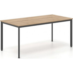 Γραφείο DROMEAS Oval 160x80 Καρυδί - Ετοιμοπαράδοτο