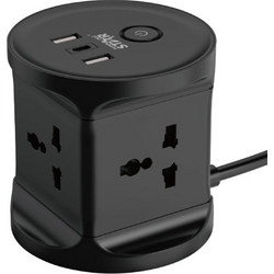 Universal Cube Power Socket 2500W 3M Winning STAR ST-1034 EU Μαύρο