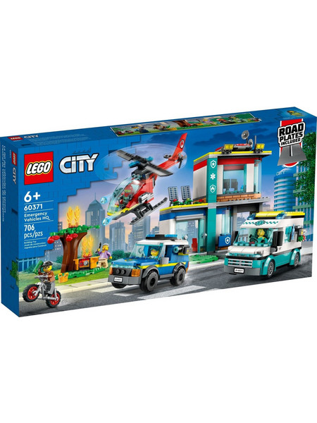 Lego City Emergency Vehicles HQ για 6+ Ετών 60371