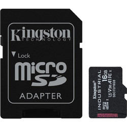 Kingston Industrial microSDHC 16GB Class 10 U3 V30 UHS-I + Adapter