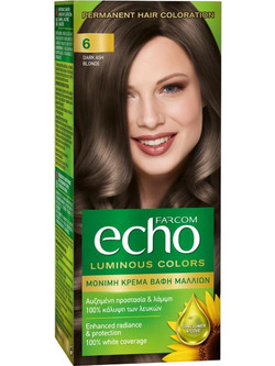 Farcom Echo 6 Ξανθό Σκούρο Μόνιμη Βαφή Μαλλιών 60ml