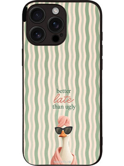 Sonique Stripe Stories Series Θήκη με Σχέδιο «Better Late» (iPhone 16 Pro Max)