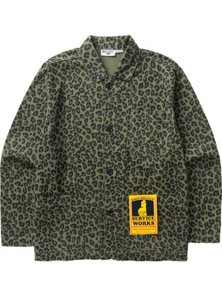 Service Works Easy Chef Shirt Ανδρικό Πουκάμισο Πράσινο Leopard