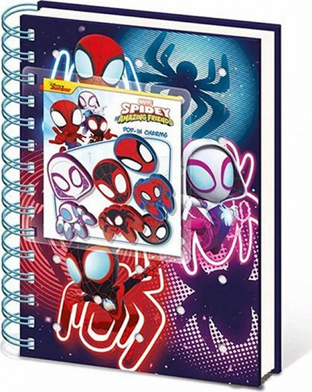 Τετράδιο 16.5Χ21με Premium Εξώφυλλο Σιλικόνης SPIDEY