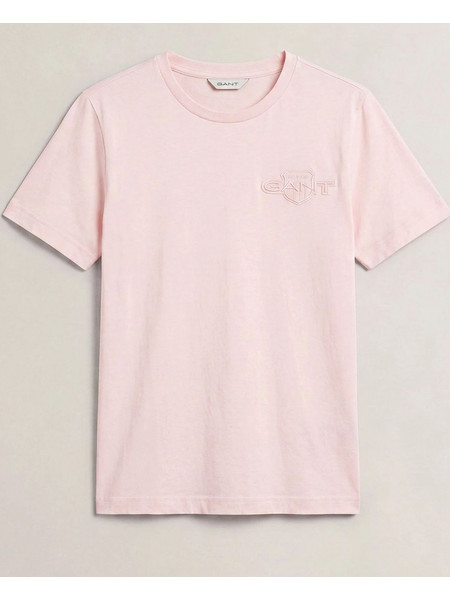 GANT ΜΠΛΟΥΖΑ ΚΜ REG TONAL SHIELD SS T-SHIRT 3GW4202589-600 LightPink