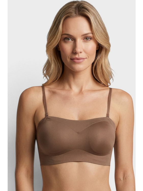 New Bra Lingerie Invisible B Cup Σουτιέν Χωρίς Ενίσχυση Capucino Καπουτσίνο NB6705-27