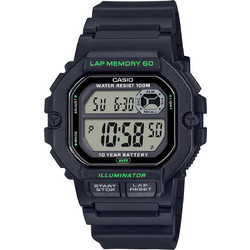 Casio Ψηφιακό Ανδρικό Ρολόι Χρονογράφος με Μαύρο Καουτσούκ Λουράκι WS-1400H-1AVEF