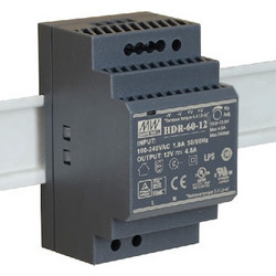 Τροφοδοτικό ράγας Mean Well HDR-60-12 12V 54W 4,5A - AMA-1-1-39