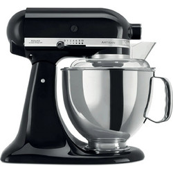 KitchenAid 5KSM175PSEOB Κουζινομηχανή 300W με Ανοξείδωτο Κάδο 4.8lt