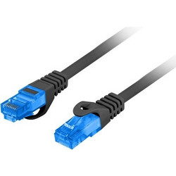 Lanberg S/FTP Cat.6a Καλώδιο Δικτύου Ethernet 0.5m Black
