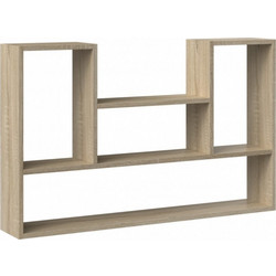 Topeshop Bilbao 4p Βιβλιοθήκη Τοίχου 100x16x60cm Sonoma