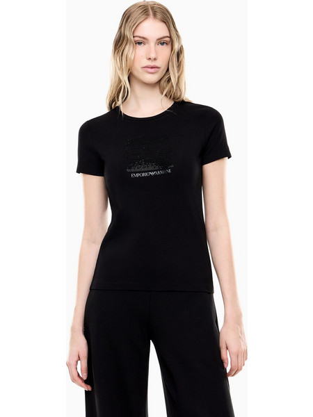EA7 ARMANI T-SHIRT ΜΠΛΟΥΖΑ ΓΥΝΑΙΚΕΙΑ - ΜΑΥΡΟ - 7W001405AF10373